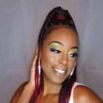 braids and makeup